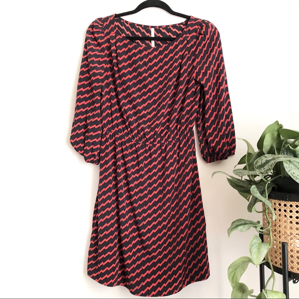 Chevron Printed Tunic Dress